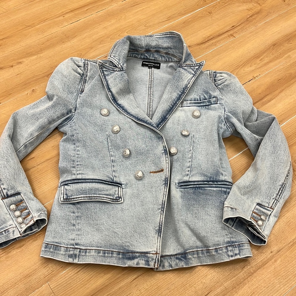 Generation love denim jacket/blazer size medium